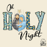 Oh Holy Night Chritmas Sublimation Transfer