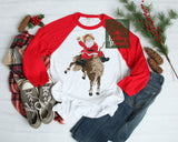 Santa Horse Rider Country Sublimation Transfer