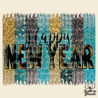 Happy New Year Sublimation Transfer