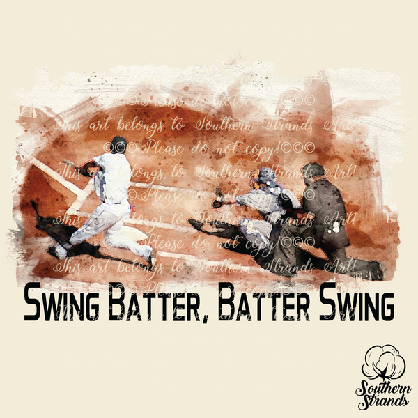 Swing Batter Baseball Sublimation Transfer