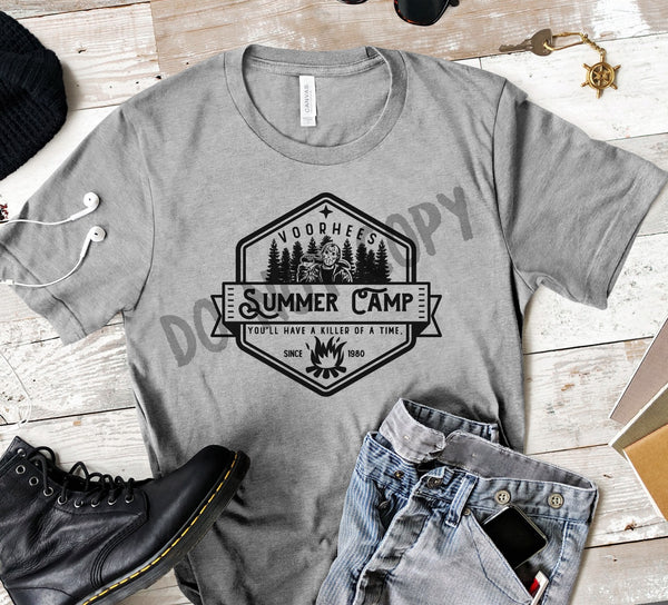Voorhees Summer Camp Horror Sublimation Transfer
