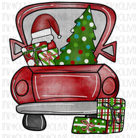 Christmas Truck Sublimation Transfer