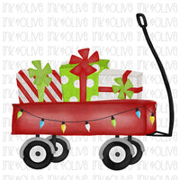 Christmas Wagon Sublimation Transfer