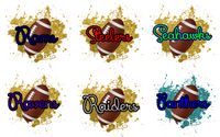 NFL Football Glitter BUNDLE 32 TEAMS PNG Digital Design