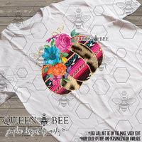 Serape Cheetah Floral Pumpkin Sublimation Transfer