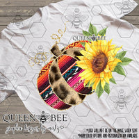 Serape Cheetah Floral Pumpkin Sublimation Transfer