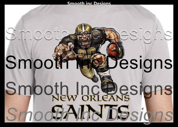 Running Saints Football Sublimation Waterslide Transfer