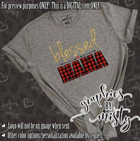 Blessed Mama Sublimation Transfer