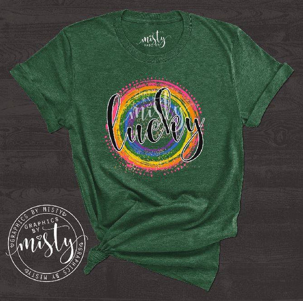 Lucky Rainbow St Patricks Day Sublimation Transfer