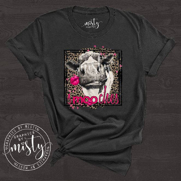 Smooches Cow Valentines Day Sublimation Transfer