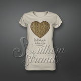 Let All That You Do Be Done In Love Cheetah Heart Valentines Sublimation Transfer