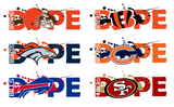 NFL Football DOPE BUNDLE 32 TEAMS SVG PNG Digital Design