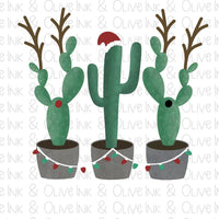 Christmas Cactus Sublimation Transfer