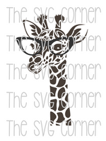 Giraffe Wearing Glasses SVG File