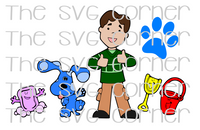 Blues Clues Group SVG File