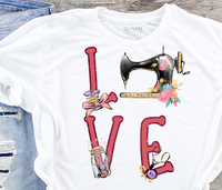 Love Sewing Sublimation PNG Digital Design