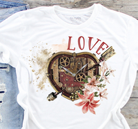 Love Steampunk Sublimation PNG Digital Design