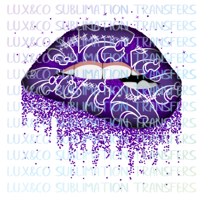 Wildcats  Dripping Lips Sublimation Transfer
