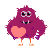 Love Monster Valentine SVG File