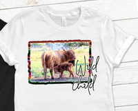 Wild Child Yak Serape Sublimation PNG Digital Design