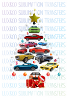 Camaro Christmas Tree Sublimation Transfer