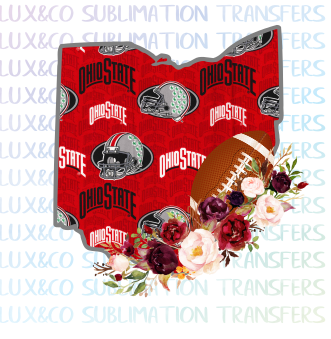 Ohio State Buckeyes PNG Sublimation Digital Download