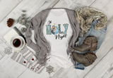 Oh Holy Night Chritmas Sublimation Transfer