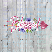 Blessed Floral Arrow Sublimation Transfer