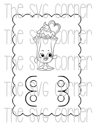 SHOPKINS VALENTINE CRAYON CARD SVG FILE