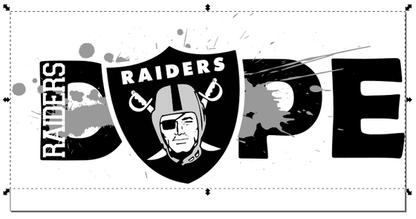 Oakland Raiders Football DOPE SVG PNG Digital Design