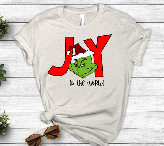 Joy to the World Grinch Christmas Holiday SVG File