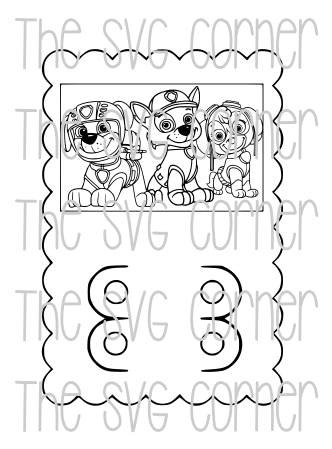 PAW PATROL VALENTINE CRAYON CARD SVG FILE