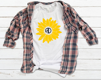 Sunflower Monogram Sublimation Transfer