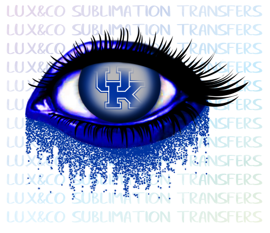 UK Wildcats Glitter Eye Sublimation Transfer