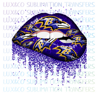 Baltimore Ravens Football Dripping Lips Sublimation Transfer