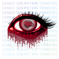 Arkansas Razorbacks Glitter Eye Sublimation Transfer