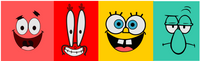 Spongebob Patrick Mr Krabs Swuidward Faces SVG File