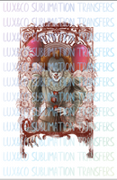 Pennywise IT Clown Sublimation Transfer