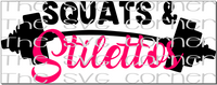 Squats and Stilettos SVG File