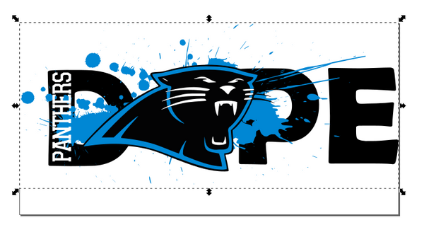 Caroline Panthers Football DOPE SVG PNG Digital Design