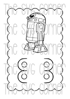 STAR WARS VALENTINE CRAYON CARD SVG FILE