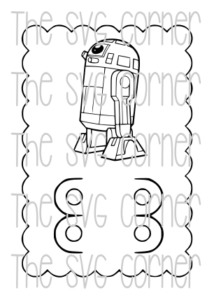 STAR WARS VALENTINE CRAYON CARD SVG FILE