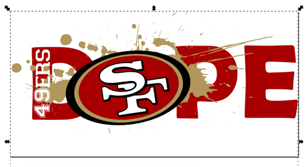 San Francisco 49ers Football DOPE SVG PNG Digital Design