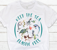 Keep the Sea Plastic Free Sublimation Transfer