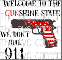 Welcome to the Gunshine State Florida SVG File