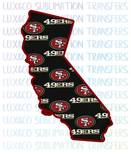 California State San Francisco  49ers Sublimation Digital Design