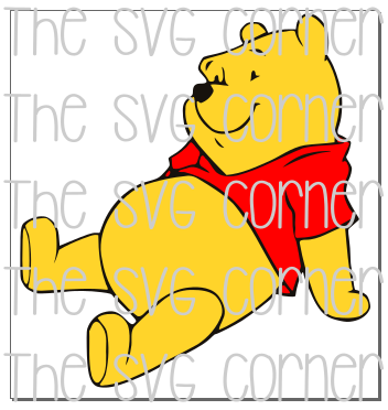 Winnie the Pooh Bear SVG File