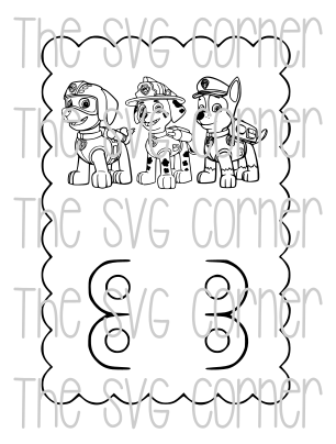 PAW PATROL VALENTINE CRAYON CARD SVG FILE