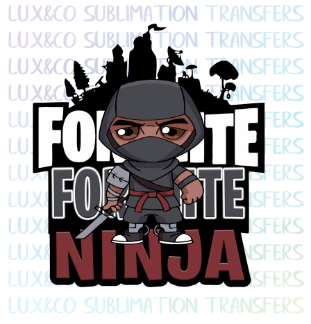 Fortnite Ninja Sublimation Transfer