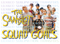 The Sandlot Squad Goals Sublimation Transfer